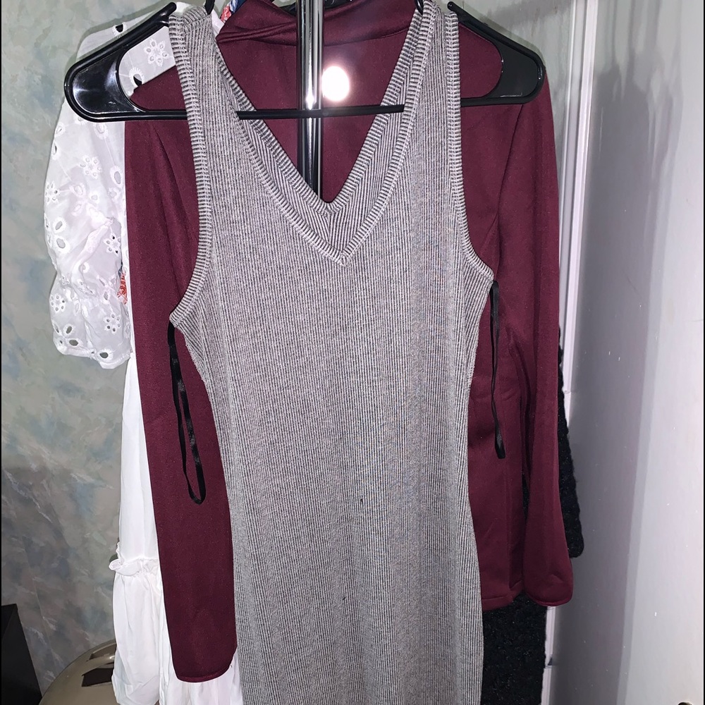 Gray sundress! Only worn ONCE